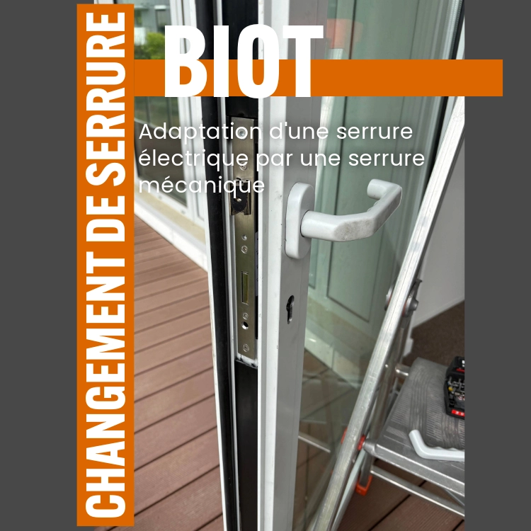 changement de serrure à Biot